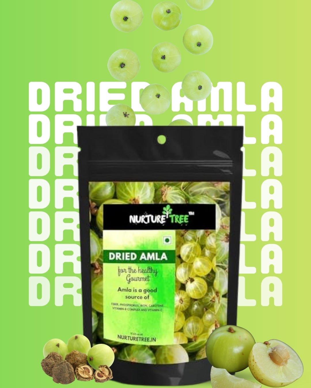 Nurture Tree Premium Dried Amla - Nurture Tree