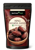 Nurture Tree Premium King Medjoul Dates 200g | Soft & Chewy Khajoor Dry Fruit | Naturally Sweet Caramel Taste | Healthy Snack for Weight Management | Zero Trans Fat