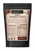 Nurture Tree Premium King Medjoul Dates 200g | Soft & Chewy Khajoor Dry Fruit | Naturally Sweet Caramel Taste | Healthy Snack for Weight Management | Zero Trans Fat
