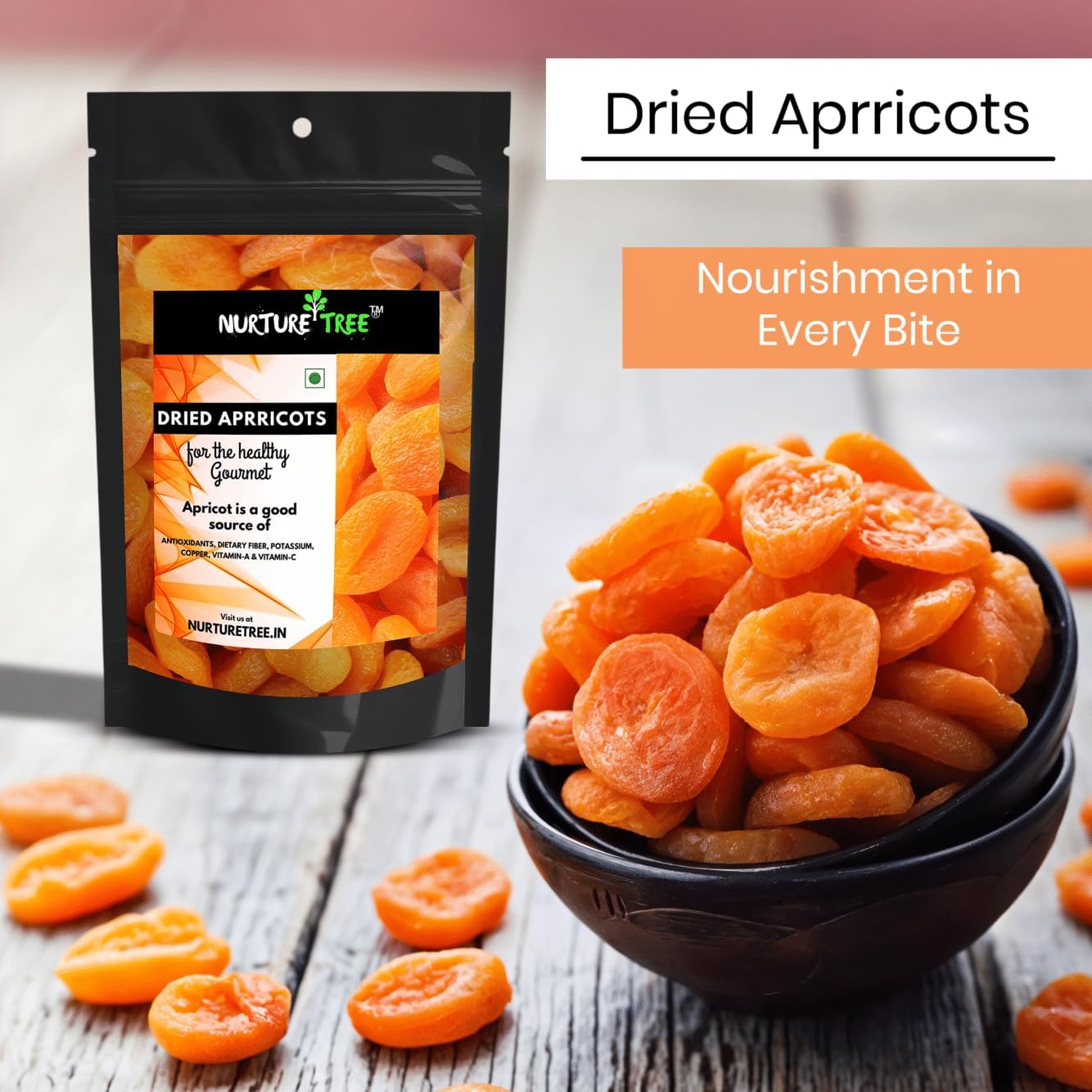 Nurture Tree Premium Dried Apricots - Nurture Tree