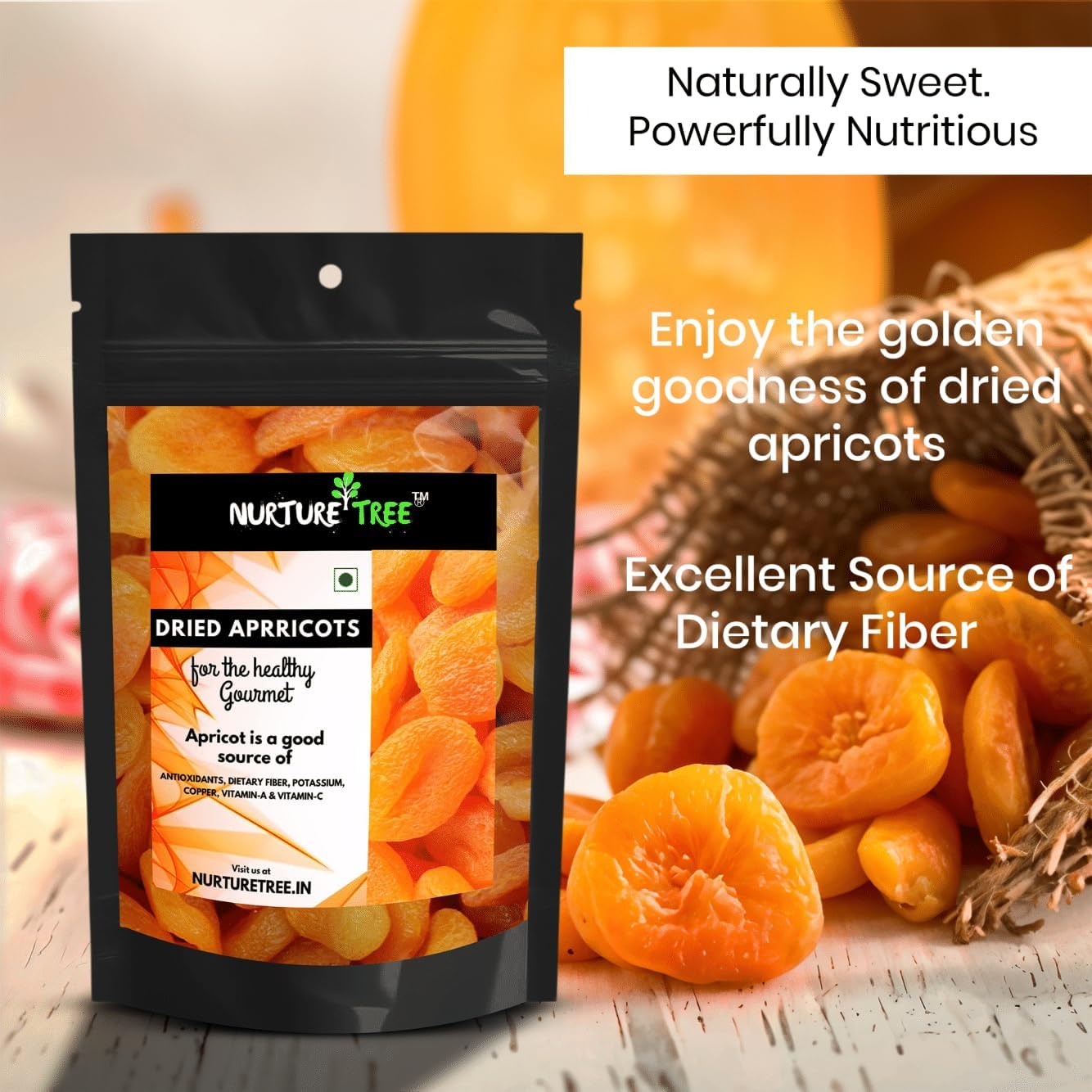 Nurture Tree Premium Dried Apricots - Nurture Tree
