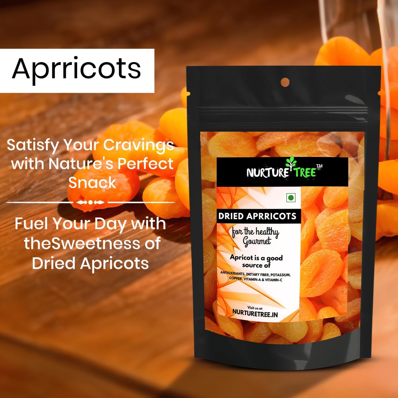 Nurture Tree Premium Dried Apricots - Nurture Tree