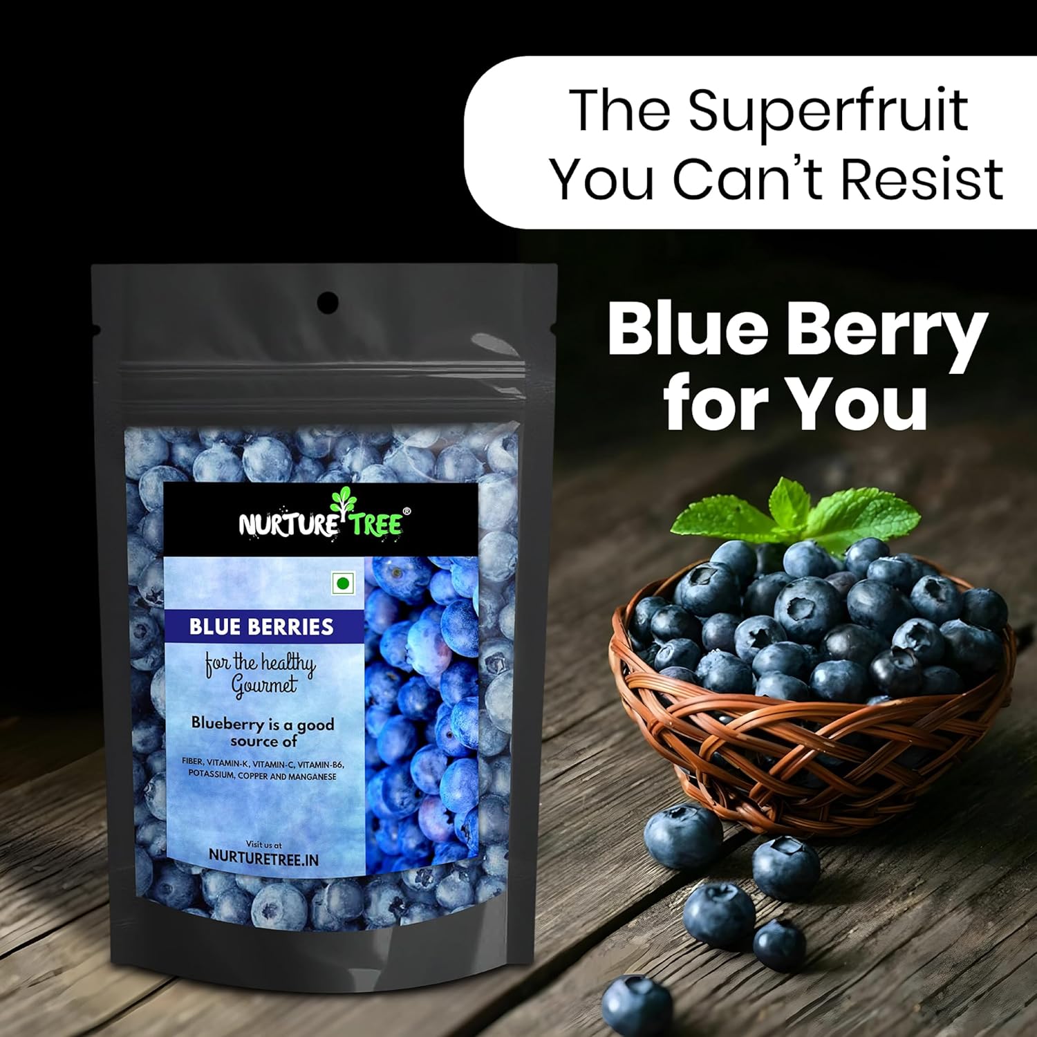 Nurture Tree Premium Dried Blueberries - Nurture Tree