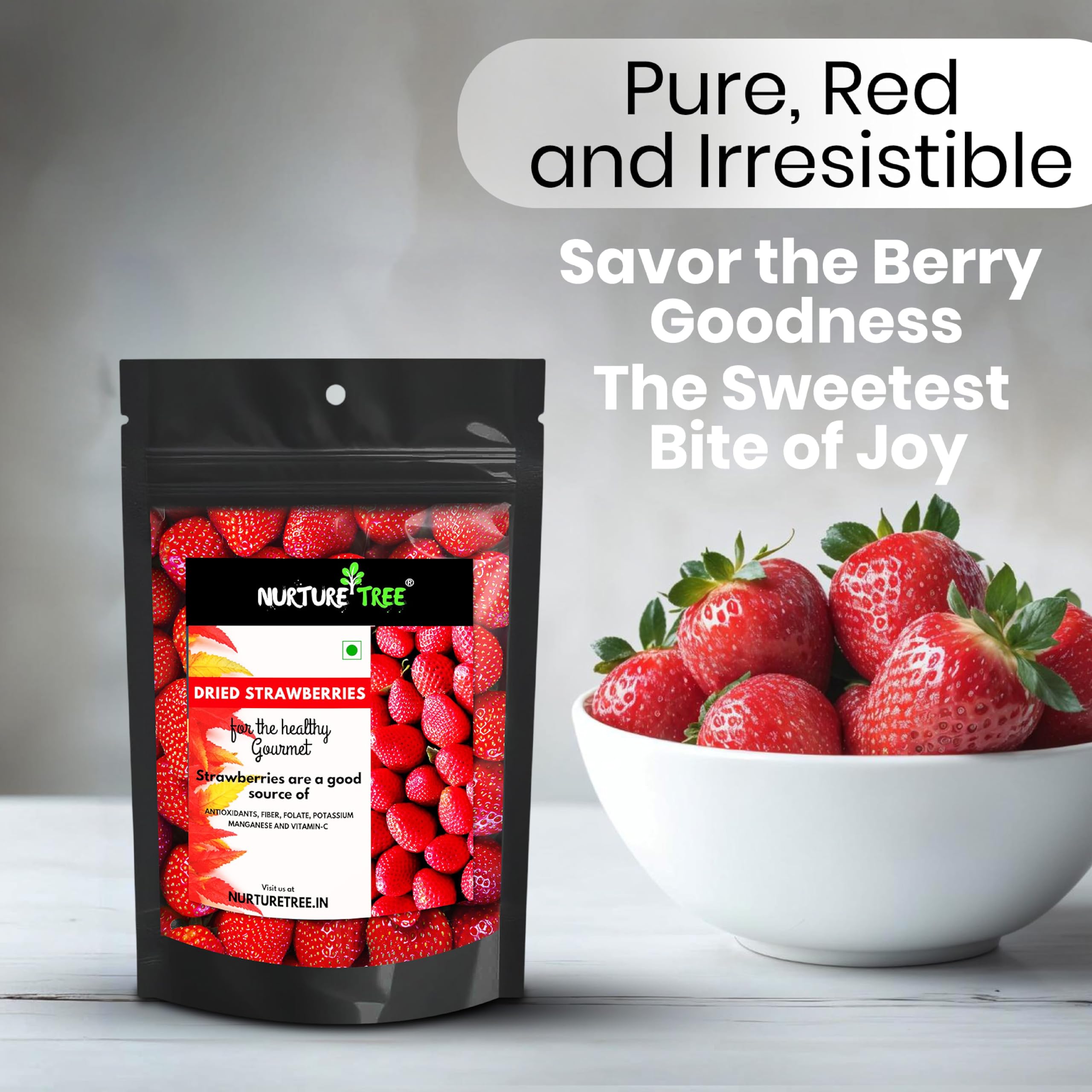 Nurture Tree Premium Dried Strawberries - Nurture Tree