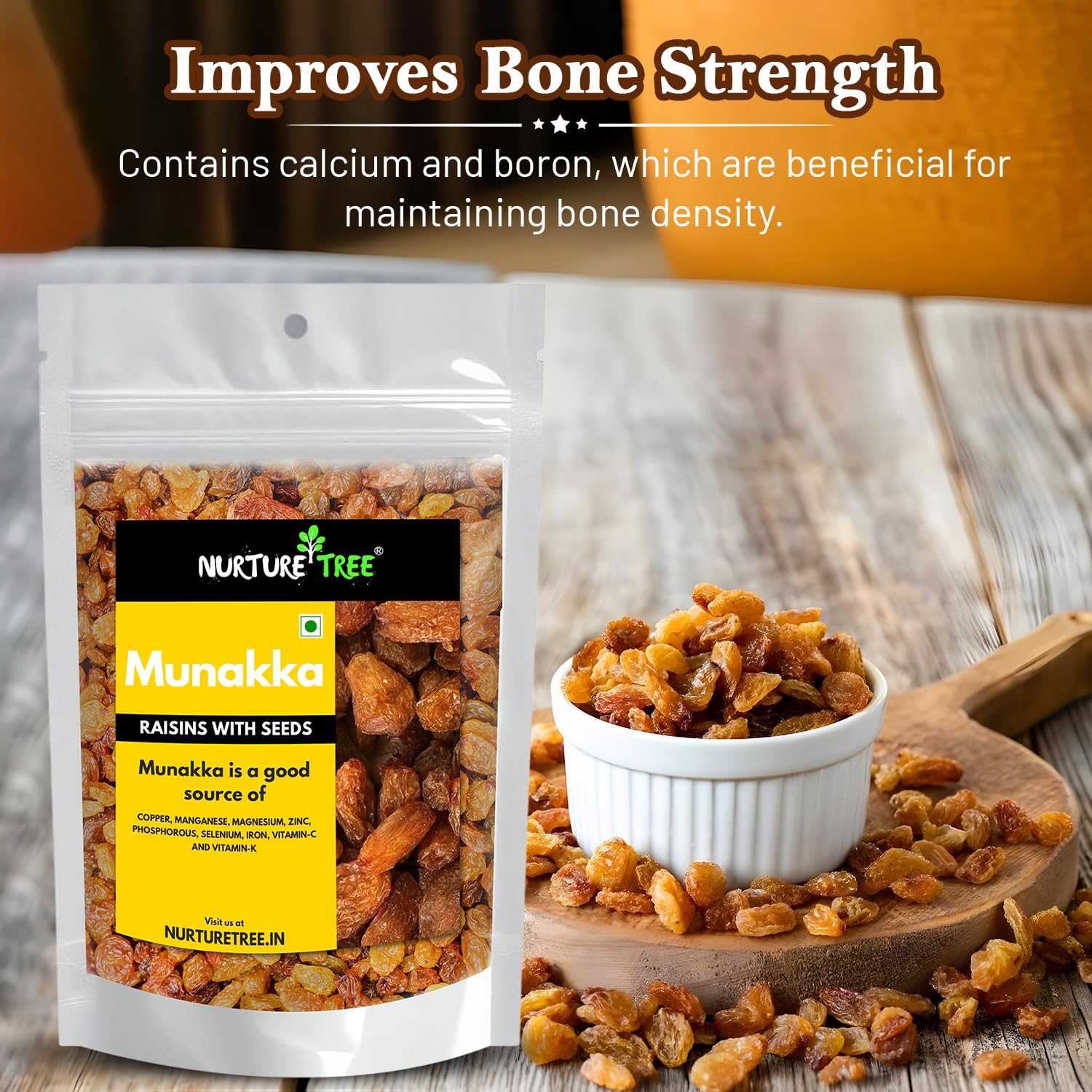 Nurture Tree Premium Munakka Raisins - Nurture Tree