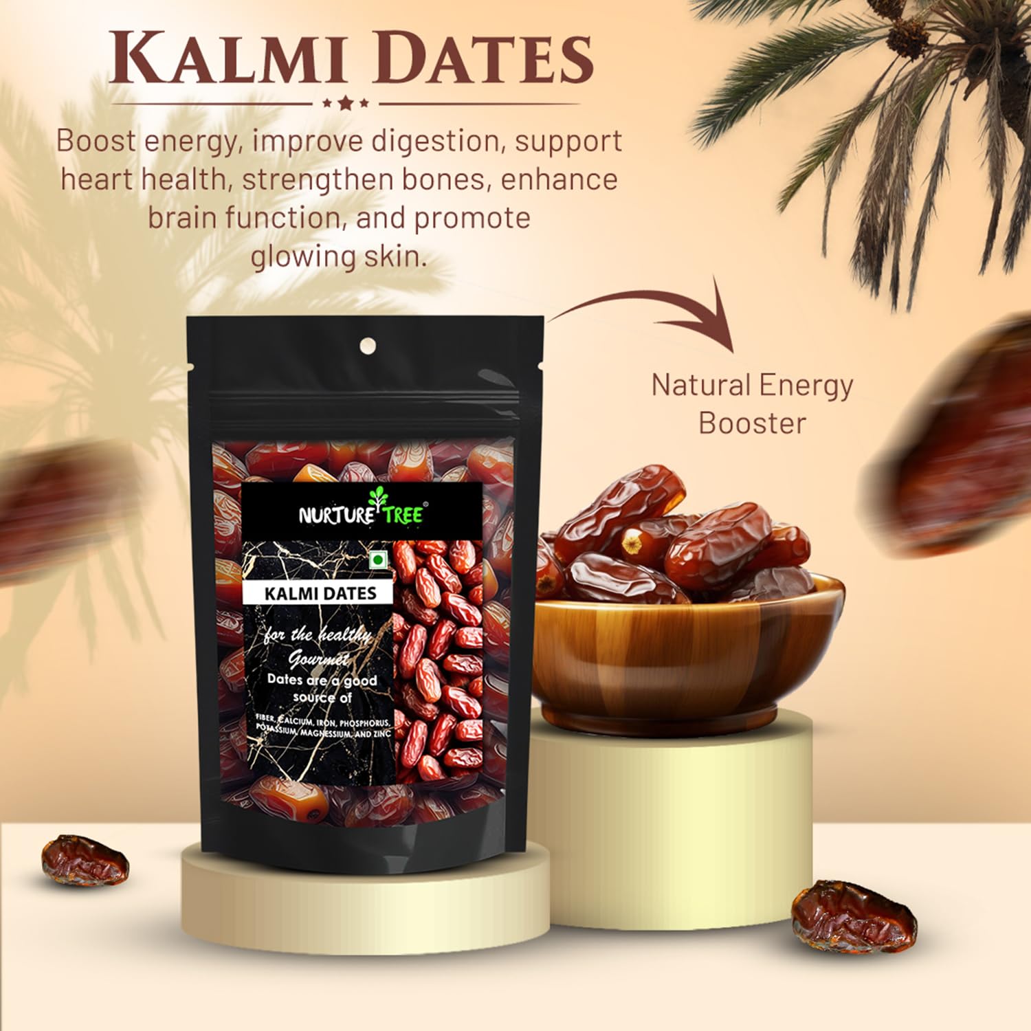 Nurture Tree Premium Saudi Kalmi Dates - Nurture Tree