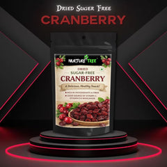 Nurture Tree Premium Sugar - Free Dried Cranberries for Healthy Snacking - Nurture Tree