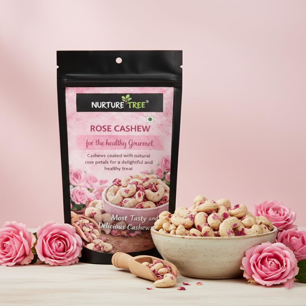 Nurture Tree Rose Petal Cashews - Nurture Tree