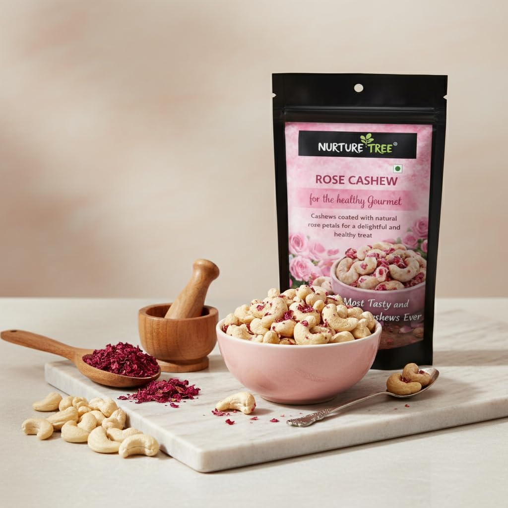 Nurture Tree Rose Petal Cashews - Nurture Tree