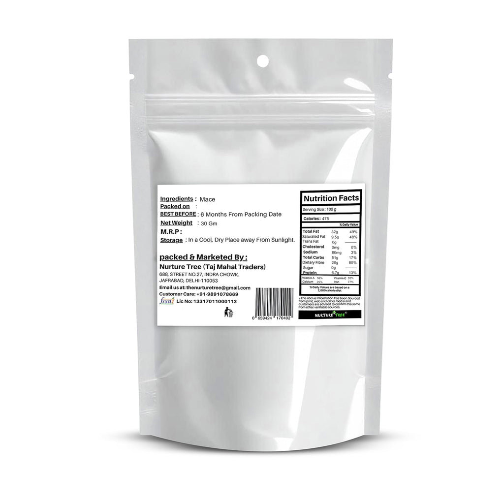 Whole Spices, Seeds & Herbs (30g, Mace) - Nurture Tree